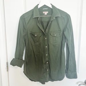 Army Green Button Up